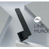 Дверная ручка Sillur Muro чёрный матовый, антибактериальное покрытие