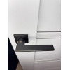 Дверная ручка Adden Bau BINARY Q572 черный матовый / грань золото