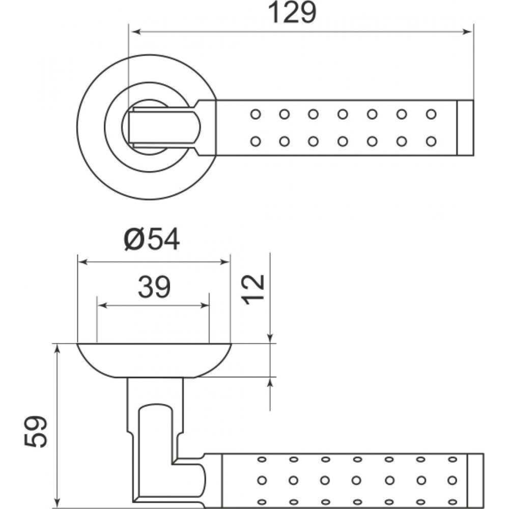 Дверная ручка Armadillo Eridan LD37 SN/CP-3 матовый никель/хром TECH (кв. 8х140)-1