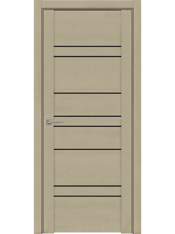 Межкомнатная дверь экошпон SoftTouch UniLine 30032 кремовый со стеклом