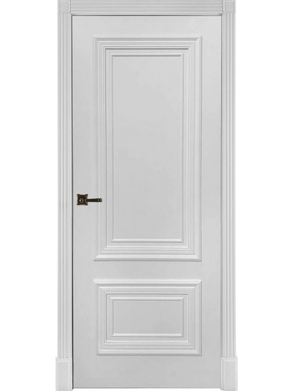Межкомнатная дверь эмаль Престиж 1/2 белая глухая