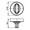 Фиксатор Armadillo WC-BOLT BK6/URB BL-26 черный