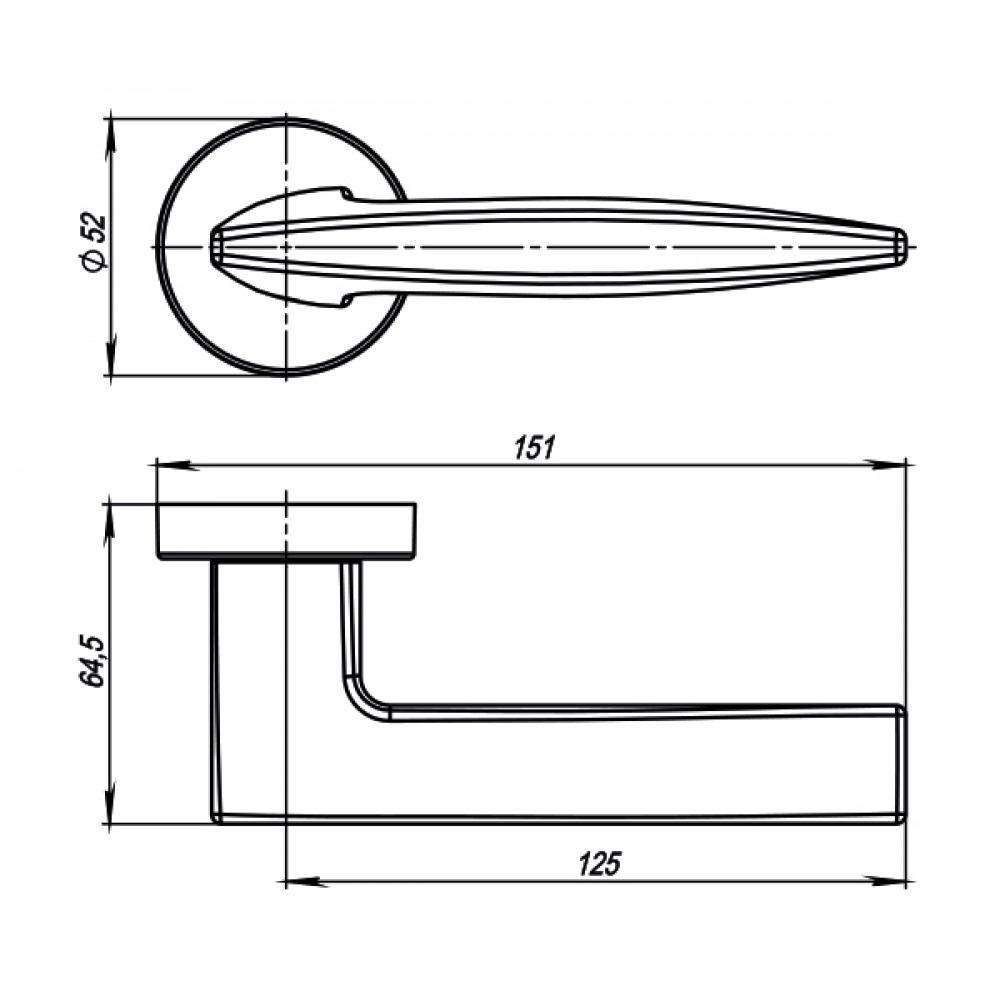 Дверная ручка Armadillo SQUID URB9 BL-26 черный-1