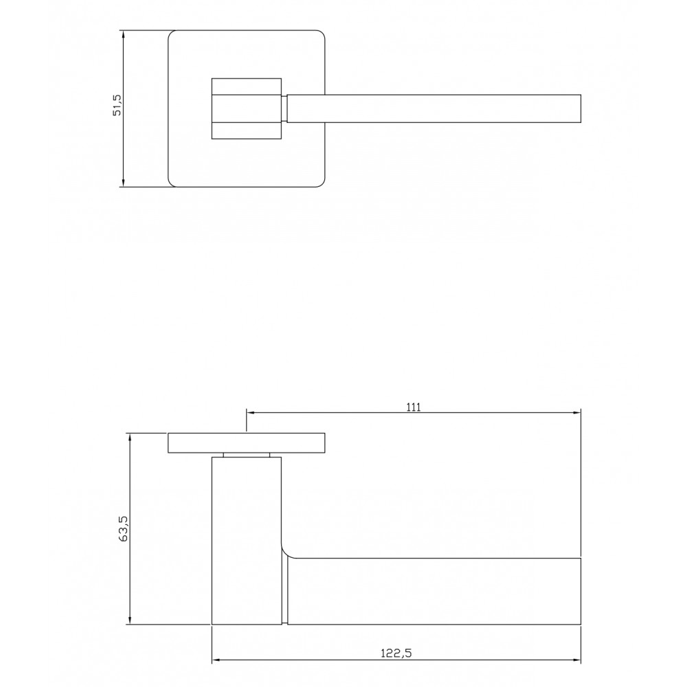 Дверная ручка Adden Bau COSMO S-533 графит-2