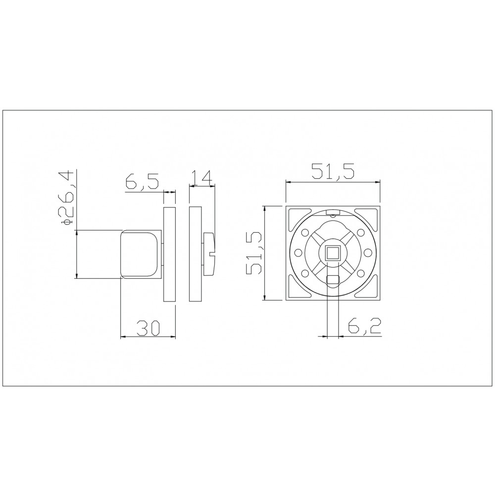 Завёртка сантехническая Adden Bau WC SQ-003 никель-2