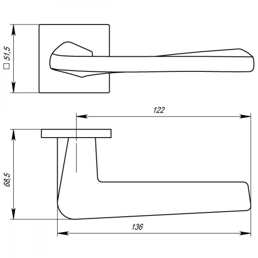 Дверная ручка Armadillo TORSO USS MWSC-33 итальянский тисненый-1