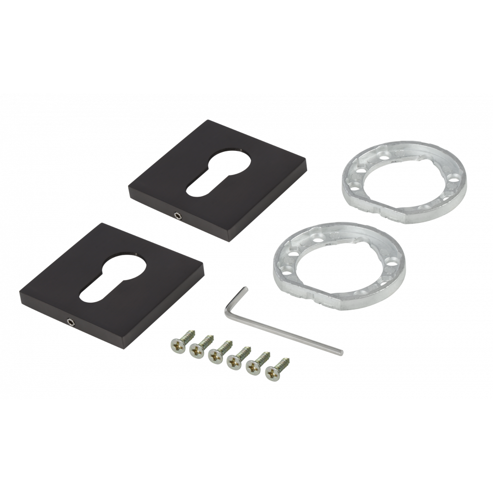 Накладка на ключевой цилиндр Adden Bau SC SQ-001 графит-1