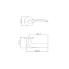 Дверная ручка Adden Bau WAVE S-488 графит