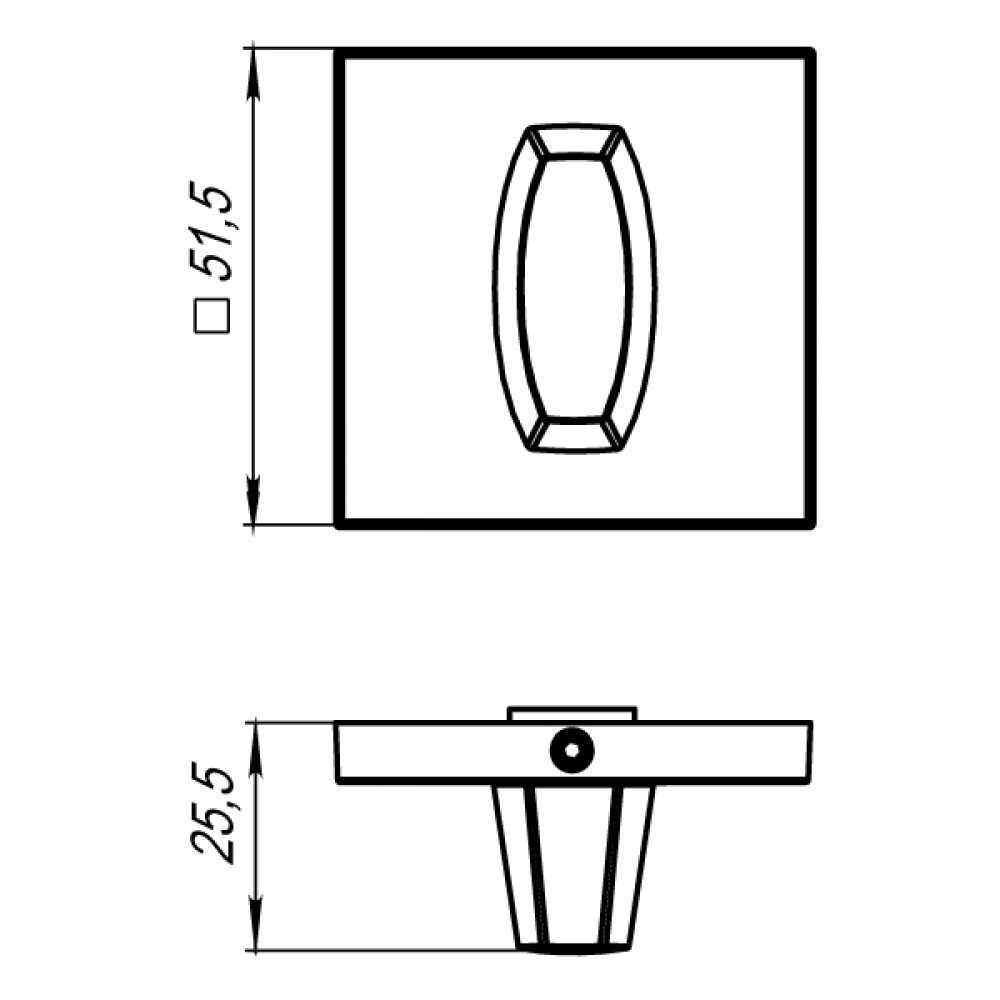 Фиксатор Armadillo WC-BOLT BK6 USS CP-8 хром-1
