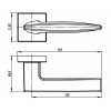 Дверная ручка Armadillo SQUID USQ9 SN-3 матовый никель