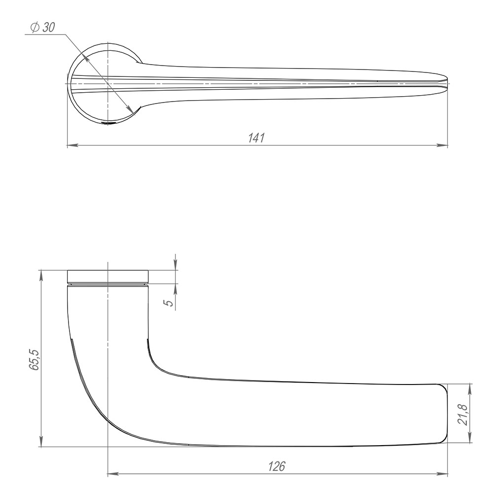 Дверная ручка Armadillo LACONY MWSC-33 итальянский тисненый-2