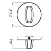 Фиксатор Armadillo WC-BOLT BK6 URS BL-26 черный