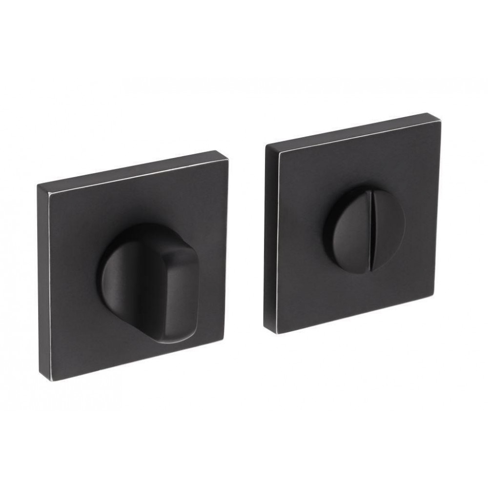 Завёртка сантехническая Adden Bau WC SQ-003 черный матовый / грань хром