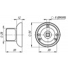 Фиксатор Armadillo BKW6.R.LD54 (BKW6) CP-8 хром